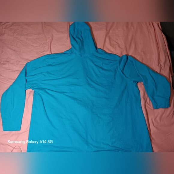 Just My Size Light Cotton Hoodie 4x(26w/28w) Light Blue EUC - Picture 4 of 8